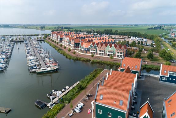 Luftbild des Parks | Marinapark Volendam