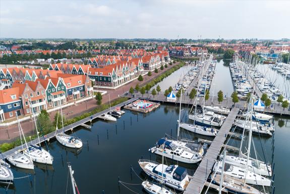 Luftbild des Parks | Marinapark Volendam